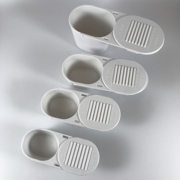 Weight Watchers WW Measuring Cups Nesting Leveler Half Quarter Third 1/4 1/3 1/2 - Picture 4 of 5